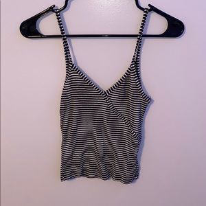 striped cami crop top